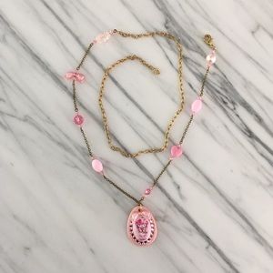 Tarina Tarantino Jewelry - Hello Kitty Pink Head - Lolita Necklace Tarina Tarantino Jewelry - Hello Kitty Pink Head - Lolita Necklace